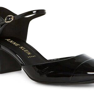 Women's Anne Klein Pearle Block Heel Patent Leather Toe Dress Pumps Size10-NEW!